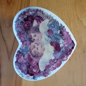 Retro Angels Ceramic Trinket Jewelry Box